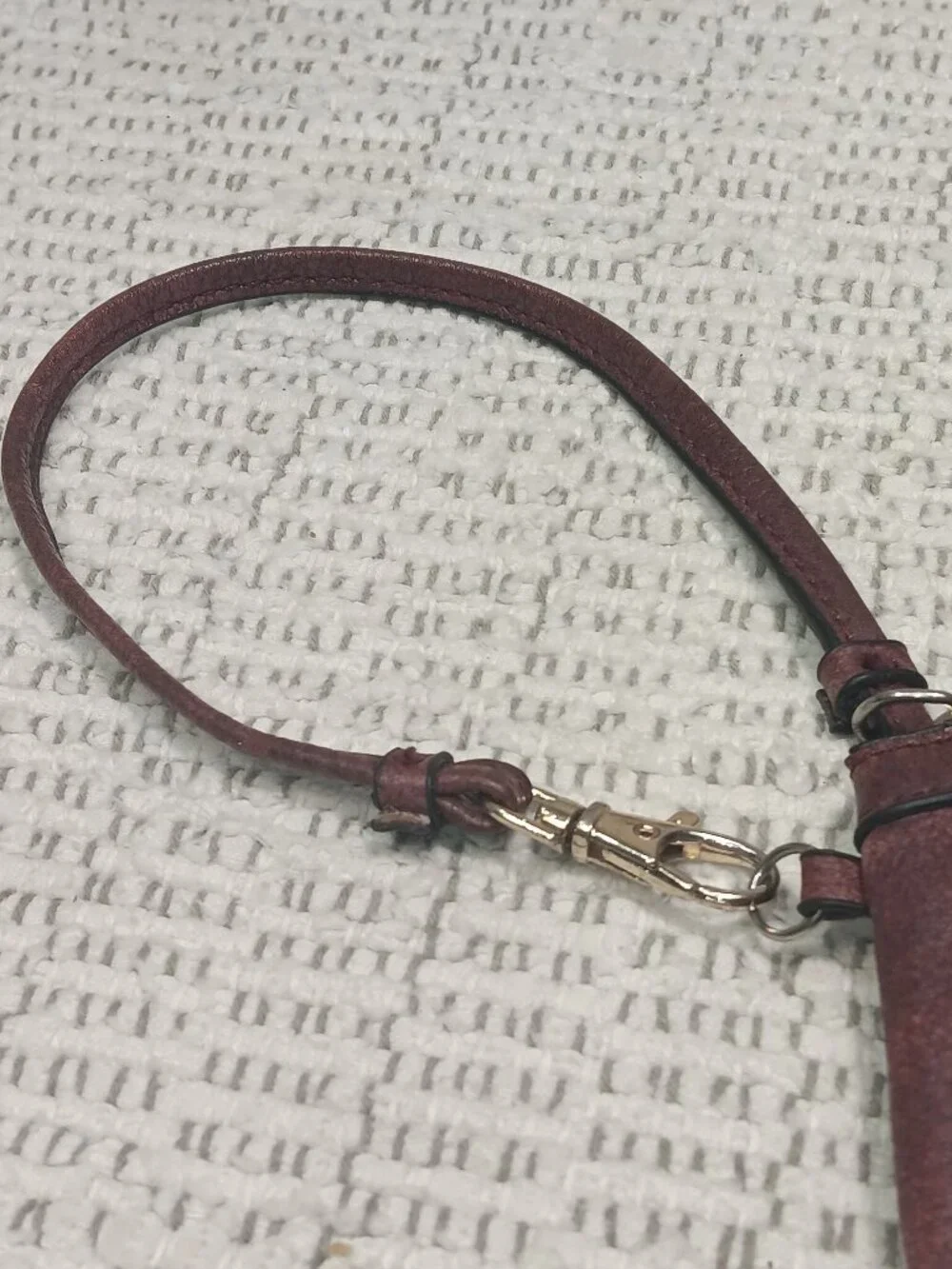 Wilsons Leather Burgundy Cashwrap Distressed Wristlet Coin Purse Clutch
